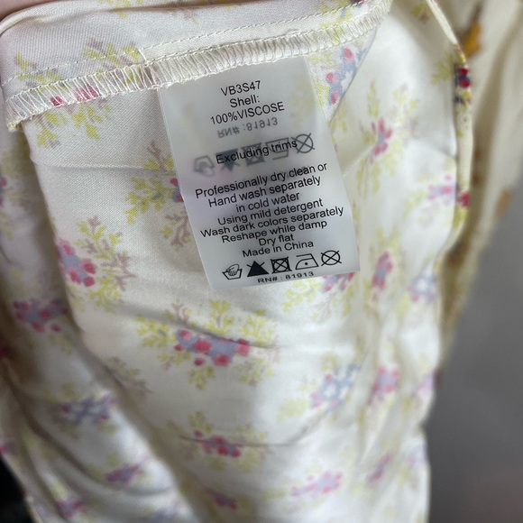 Plenty by Tracy Reese Asymmetric Shift Dress Patchwork Satin Floral Size M NWT - Picture 6 of 12